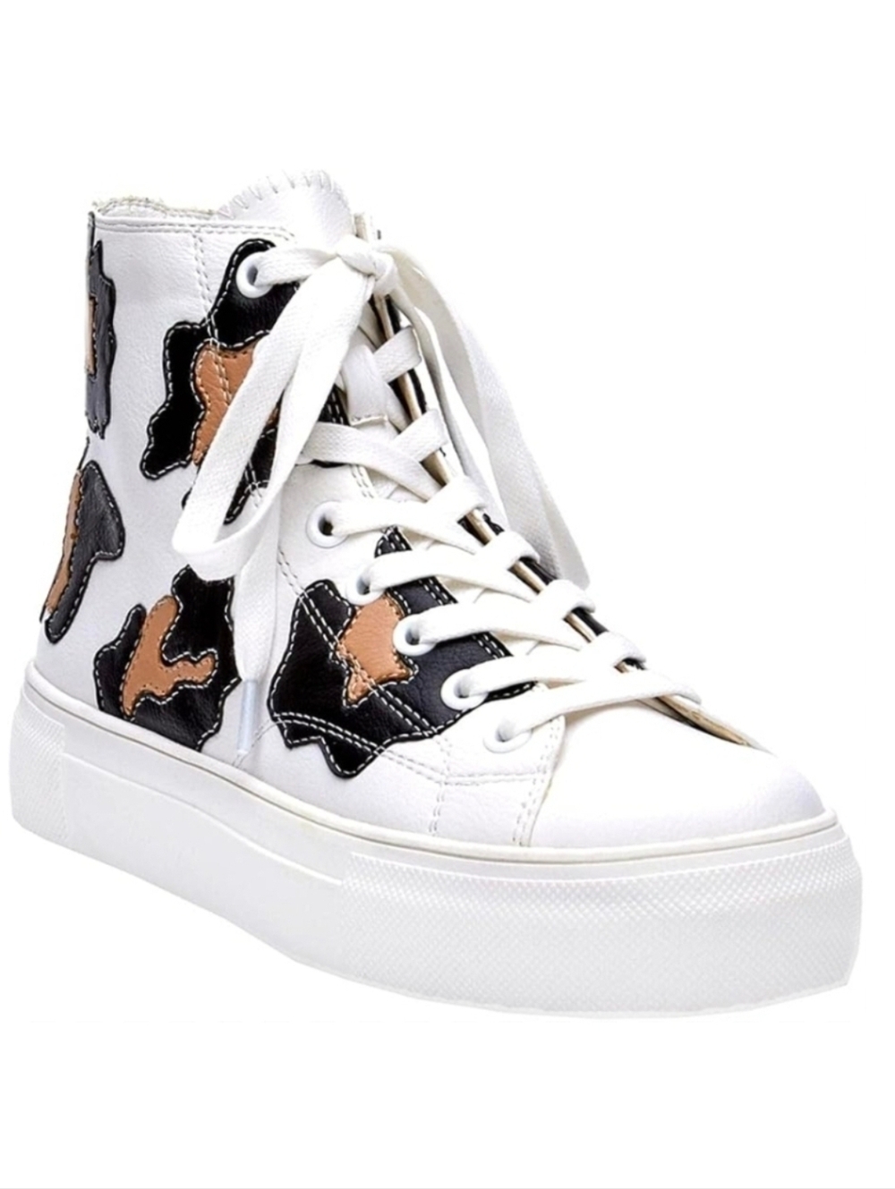 COCONUTS by Matisse Womens Eve Leopard Platform Sneakers Shoes Size 6